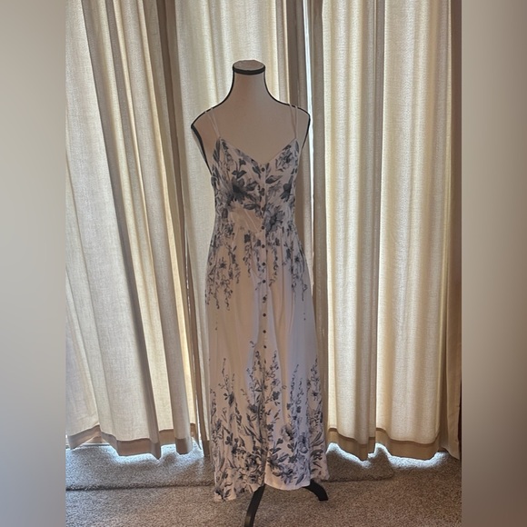 Anama Dresses & Skirts - Anama White and Blue Floral Maxi Dress